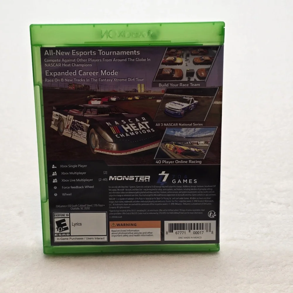 NASCAR Heat 3 Xbox One Racing‎ Game Esports Career Mode